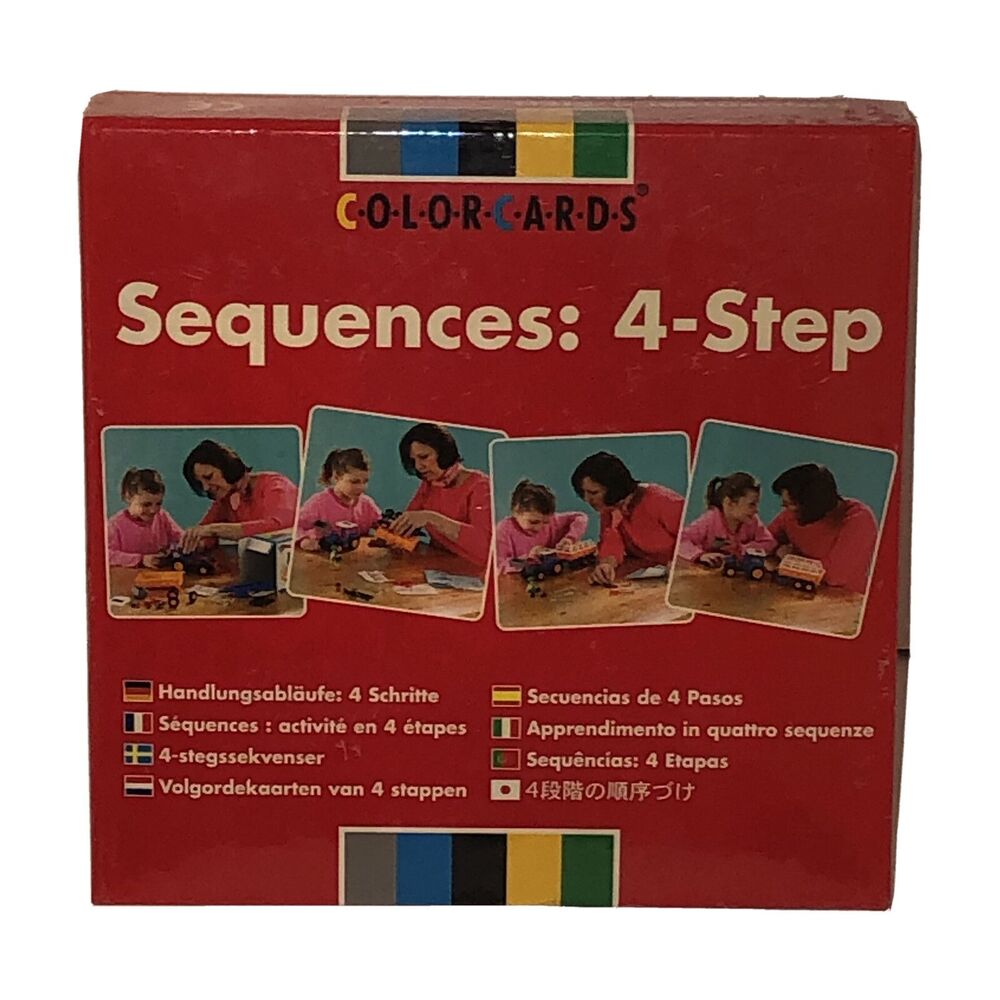 Colorcards Sequences 4-Step by Speechmark Speech Therapy Brand New & Sealed